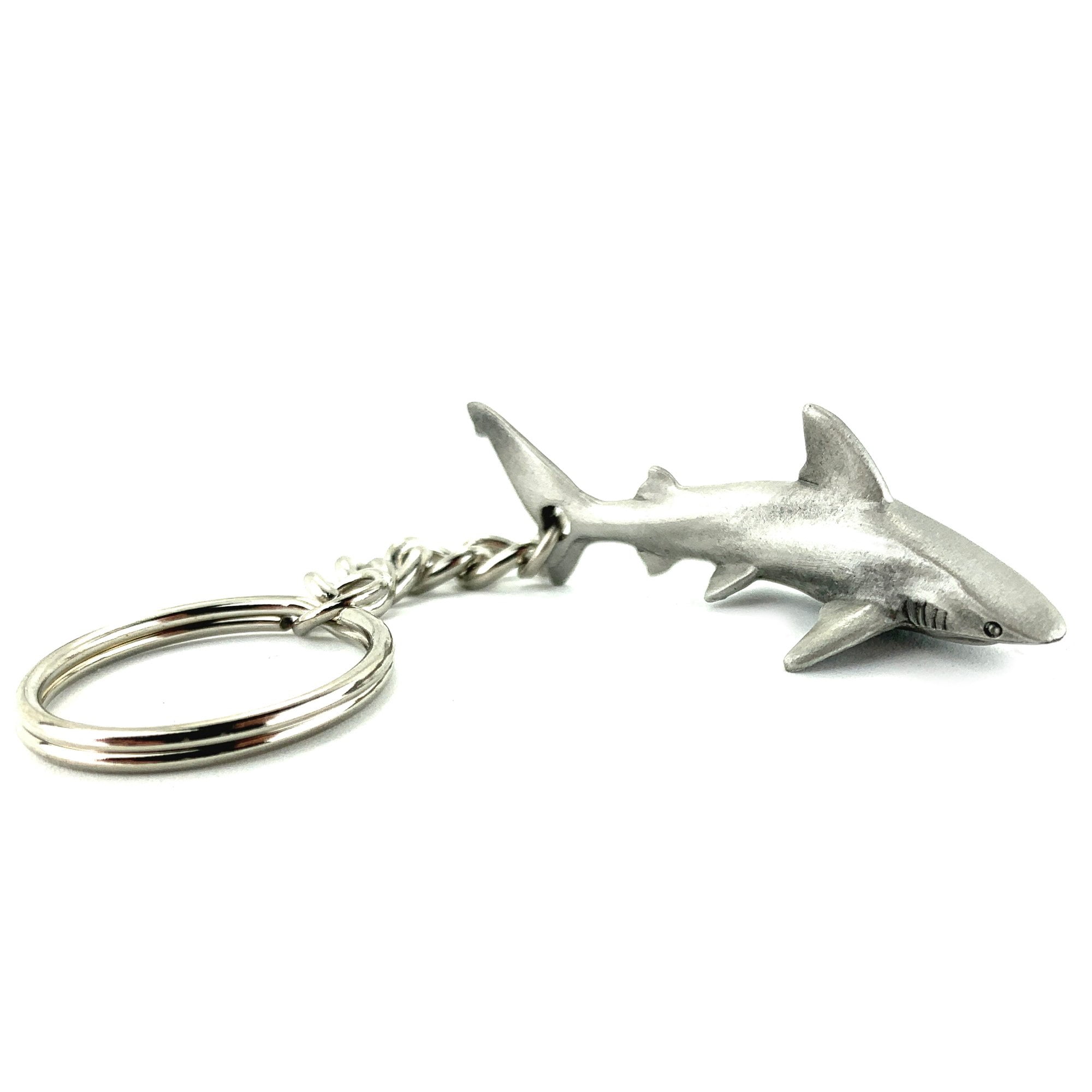 Reef Shark Keychain for Men and Women Grey Reef Shark Keychain Charm