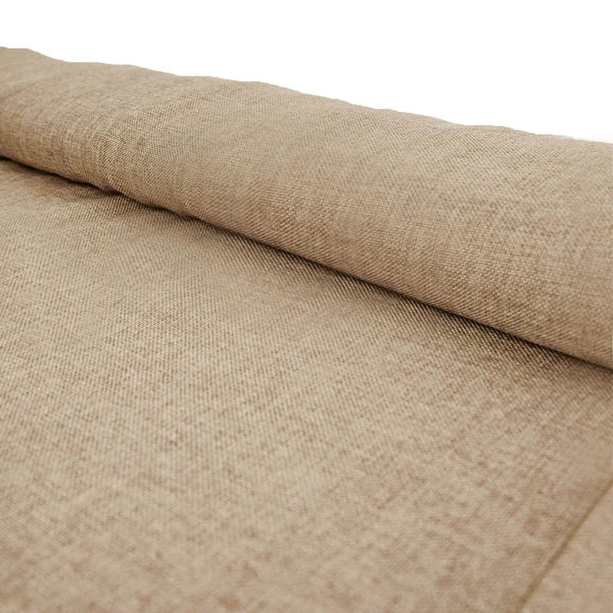 Balsa Circle 54 in x 10 Yards Taupe Faux Burlap Fabric Roll