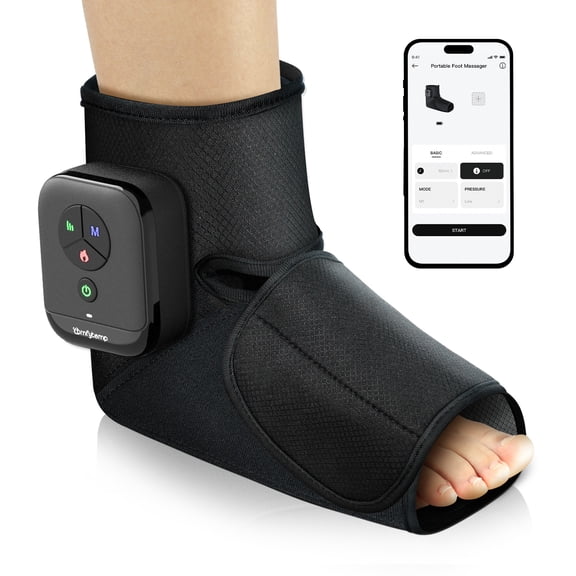 Comfytemp Cordless Foot Massager with Heat, Rechargeable Air Compression Boots, One Size, Unisex
