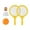 Yellow, variant on Kids Badminton Tennis Set Kids Tennis Racket with Ball and Badminton Shuttlecock Pink