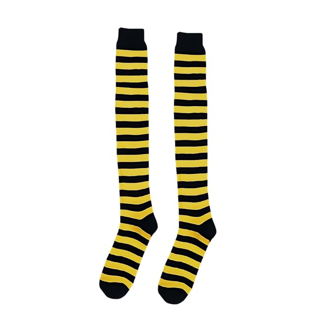 Disfraz Knee Socks Dress Up America para niños, color negro y amarillo