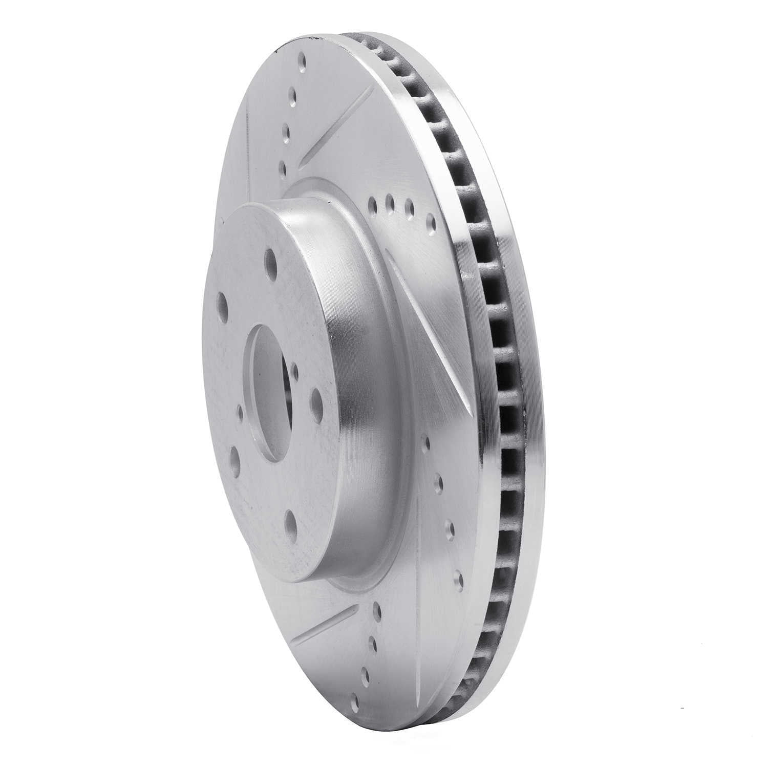 Dynamic Friction Company 631-13026L DFC Brake Rotor - Drilled And Slotted - Silver