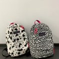 thumbnail image 5 of Women Canvas Backpack Zebra Cow Print Pattern School Book Bag Ladies Large Capacity Travel Bag Female Multi-Pockets Shoulder Bag, 5 of 5