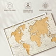 thumbnail image 6 of Elephant Stock Beige World Map Wall Art - Horizontal Canvas Wall Art - Living Room Wall Decor - Map Canvas - Beige And Yellow Decor - 36" x 24", 6 of 8
