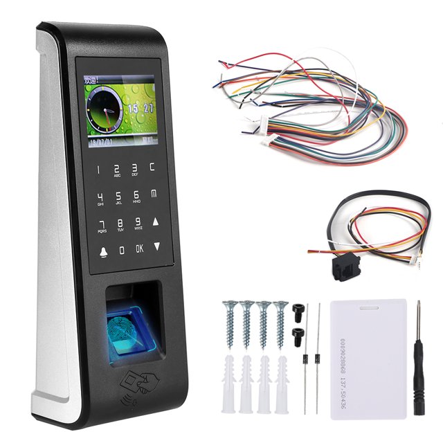 RFID Access Control,2.4in Fingerprint RFID Card TC IP Access Control Attendance System Finest Materials