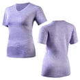 thumbnail image 6 of vdgthytj Workout Tops for Women Short Sleeve Quick Dry V-Neck T Shirt Loose Fitted Lightweight Summer Gym Athletic Basic Tops, 6 of 6