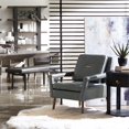 thumbnail image 2 of Chaise d'Appoint Moderne du Milieu du Siècle en Gris Anthracite, 2 of 2