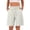 Khaki #21, variant on Evdexr Cargo Shorts Women Knee Length Drawstring Bermuda Shorts 2026 Elastic Waist Hiking Shorts Oversized Belted Casual Short with Multi Pockets Wine XL