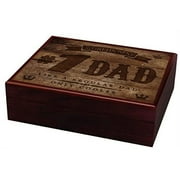 Quality Importers World's Best #1 Dad 15-20 Cigar Traveler Humidor - 1088