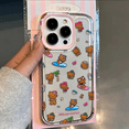 thumbnail image 3 of Funda de teléfono de playa Sexy negra de Hello Kitty para iPhone 16 15 14 13 12 11 Pro Max XR XS MAX 7 8 Plus Y2K Pink Girl Laser ShiningCover, 3 of 5