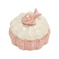 thumbnail image 2 of Ceramic Jewelry Box, Vintage Decorative Trinket Box with Lid, Jewelry Gift Organizer for Earrings and Rings (Pink), 2 of 5