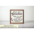 thumbnail image 3 of Great Grandma Work Not Finished Wall Decal Stickers Home Decor Quote 12x12-Inch Chocolate Brown, 3 of 6
