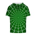 thumbnail image 4 of Qiopertar Liquidation à Moins de 5$ T-Shirt à Manches Courtes à Capuche Col Rond Impression Numérique pour Hommes en Liquidation, 4 of 4