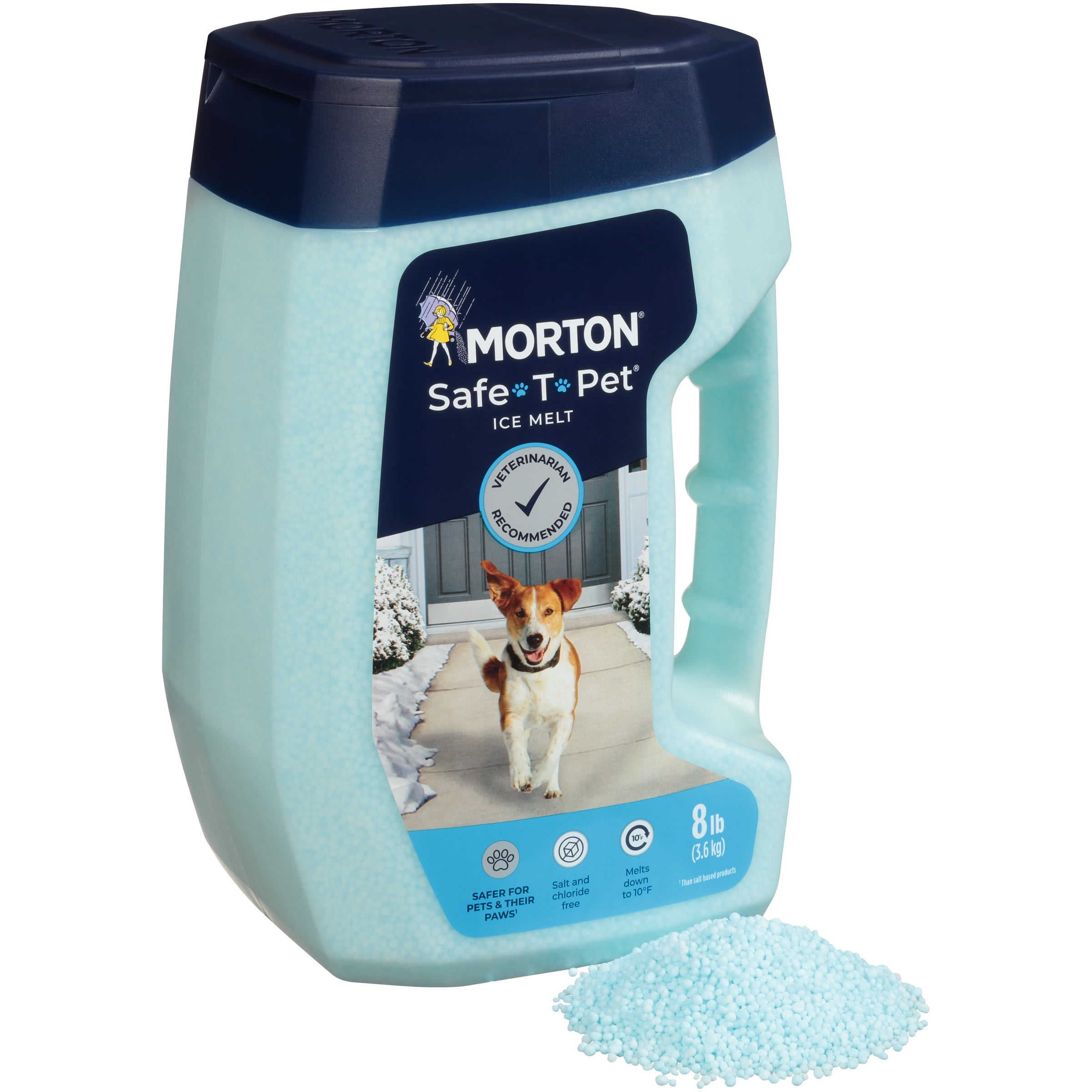 DeIcers & Salt Spreaders 8 Pound Jug Morton SafeTPet Snow & Ice Melt Snow