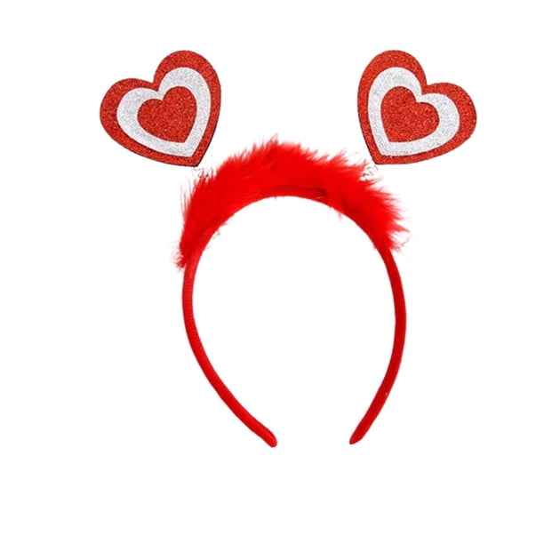 Diademas para San Valentín para mujer Diademas para fiestas Diademas Diadema de poliéster para mujer
