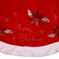 thumbnail image 3 of Kurt Adler 72-Inch Red and White Velvet Merry Christmas Applique Treeskirt, 3 of 3