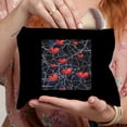 thumbnail image 3 of Pratyus Hearts Spider Web Digital Art Tote Bag Pink Love Cosmetic Bag for Women Travel Essentials Ladies Accessories Black, 3 of 6