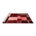 thumbnail image 2 of Ahgly Company Machine Washable Indoor Round Abstract Red Modern Area Rugs, 7' Round, 2 of 4