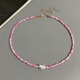 thumbnail image 1 of Collier de Perles Boho Mode Femme Imitation Perle Perle de Rocaille Brin Court Collier Ras-du-Cou Fait Main Bijoux Femme Gros, 1 of 5