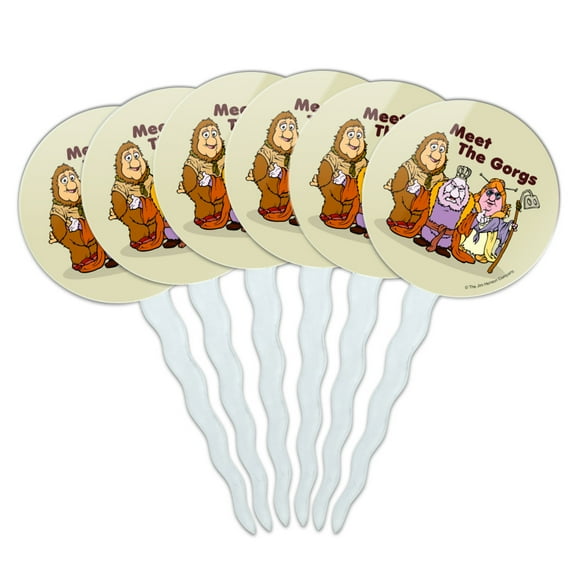 Meet the Gorgs Fraggle Rock Cupcake Picks Toppers Decoration Set of 6