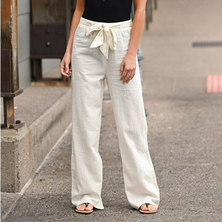 HAPIMO Sales Cotton Linen Pants for Women Teens Fall Fashion