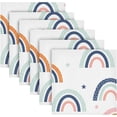 thumbnail image 5 of Cloth Napkins 6PCS Watercolor Rainbow Dinner Table Napkin Decorative for Family Party Restaurant Wedding Use 20 Inch Washcloth Gift, 5 of 7