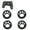 Blanc, variante sur EeaseCA 4 Pcs Capuchons de Poignées pour Joysticks, Capuchons de Joysticks pour PS4/ PS3/ PS2/ XBOXone/ XBOX360 (Bleu)