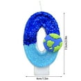 thumbnail image 3 of PEACNNG 1.5” x 2.9” Earth Themed Birthday Candles  Blue, 3 of 4