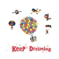 thumbnail image 1 of Keep Dreaming Quote Wall Decal-Skydivers Kids Room Vinyl Wall Sticker - Modern Design Sport Decor for Kids Room , Bedroom,Boys Girls Room-Easy to Apply and Remove-Size : 10" x 10"., 1 of 4