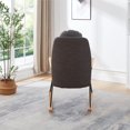 thumbnail image 5 of BISHE Modern Adjustable Headrest Pillow Rocking Chair,Upholstered Glider Rocker Chairs with High Backrest,with Armrests,Living Room,Bedroom,Balcony,Easy to Assemble,Dark Grey, 5 of 10