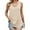 #2Beige, variant on Womens Dresses Summer Sleeveless Loose Tunic with Pocket Casual Swing Dress Fashion Sundress for Womens Clothes V Neck Mini Dress