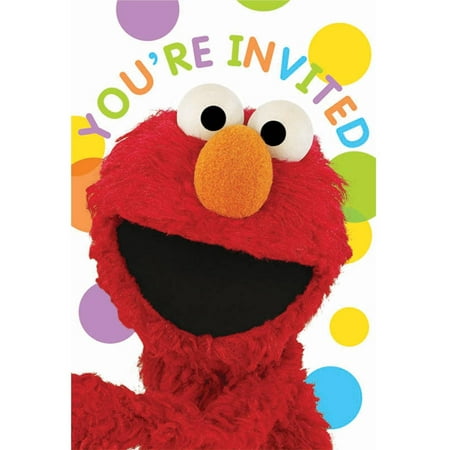 Sesame Street Party Invitations, 8pk