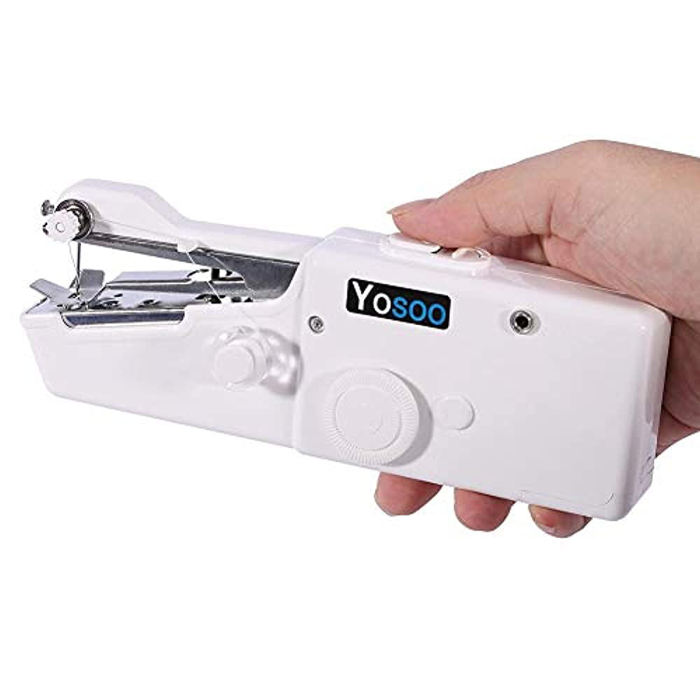 Mini Portable Cordless Hand-held Clothes Sewing Machine Home Travel StiYJAA 