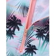 thumbnail image 4 of Kvysinly Kids Girls One-Piece Long Sleeves Rash Guard Hawaii Style Printed Swimsuit Zipper Bathing Pink 4, 4 of 5