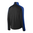 thumbnail image 6 of Port Authority J718 Mens Active Colorblock Soft Shell Jacket, Deep Black & True Royal - Medium, 6 of 6