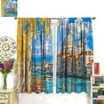 thumbnail image 4 of European Scenery Blackout Curtains,Venice Italy City Autumn Landscape Print Window Drapes for Bedroom Living Room Kitchen Cafe Office Decor 2 Panels,Thermal Insulated Darkening 55x63 Inch, 4 of 6