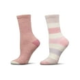 thumbnail image 3 of MeMoi Women's 2 Pair Pack Aloe Infused Non-Skid Spa Socks - Womens - Female, 9-11, Taupe, 3 of 11