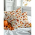 thumbnail image 2 of Fall Throw Pillow Covers&nbsp;20x20 Inch Set of 2 Maple Leaves Decorative Pillow Covers Leaf Branch Retro Cushion Cover Pillowcase for Sofa Couch Bed Home Decor, 2 of 9