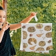 thumbnail image 3 of Autumn Pumpkins Pie 2 PCS Hand Towels for Bathroom, Happy Thanksgiving Day Kitchen Towel Ultra Soft and Absorbent Decorative Fingertip Face Bath Towels for Spa & Hotel, 28.3"x 14.4", 3 of 5