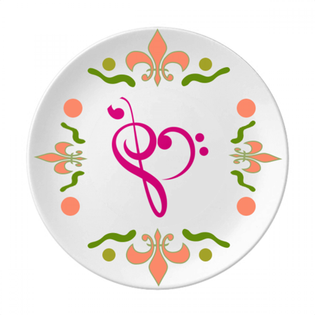 

High-nute Low-nute Hearts Flower Ceramics Plate Tableware Dinner Dish