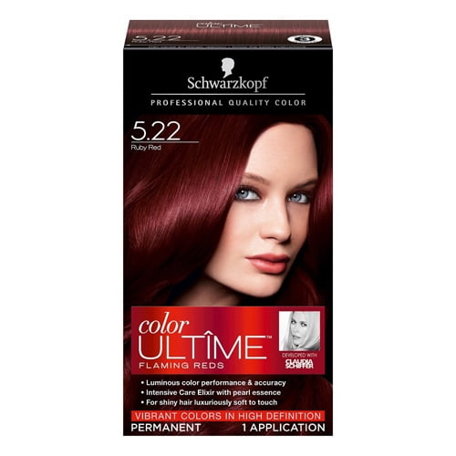 Verdensrekord Guinness Book fravær etage Schwarzkopf Color Ultime Hair Color Cream, 5.22 Ruby Red Tube, 2.03 Oz, 2  Pack - Walmart.com