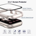 thumbnail image 2 of Yanonmyfd Funda Protectora para Apple Watch SE 40mm, Protector de Pantalla Templado para iWatch 40mm, Carcasa Rígido con Mica para iWatch 6/5/4 40mm, Cobertura Completa, Antiarañazos - Starlight, 2 of 8