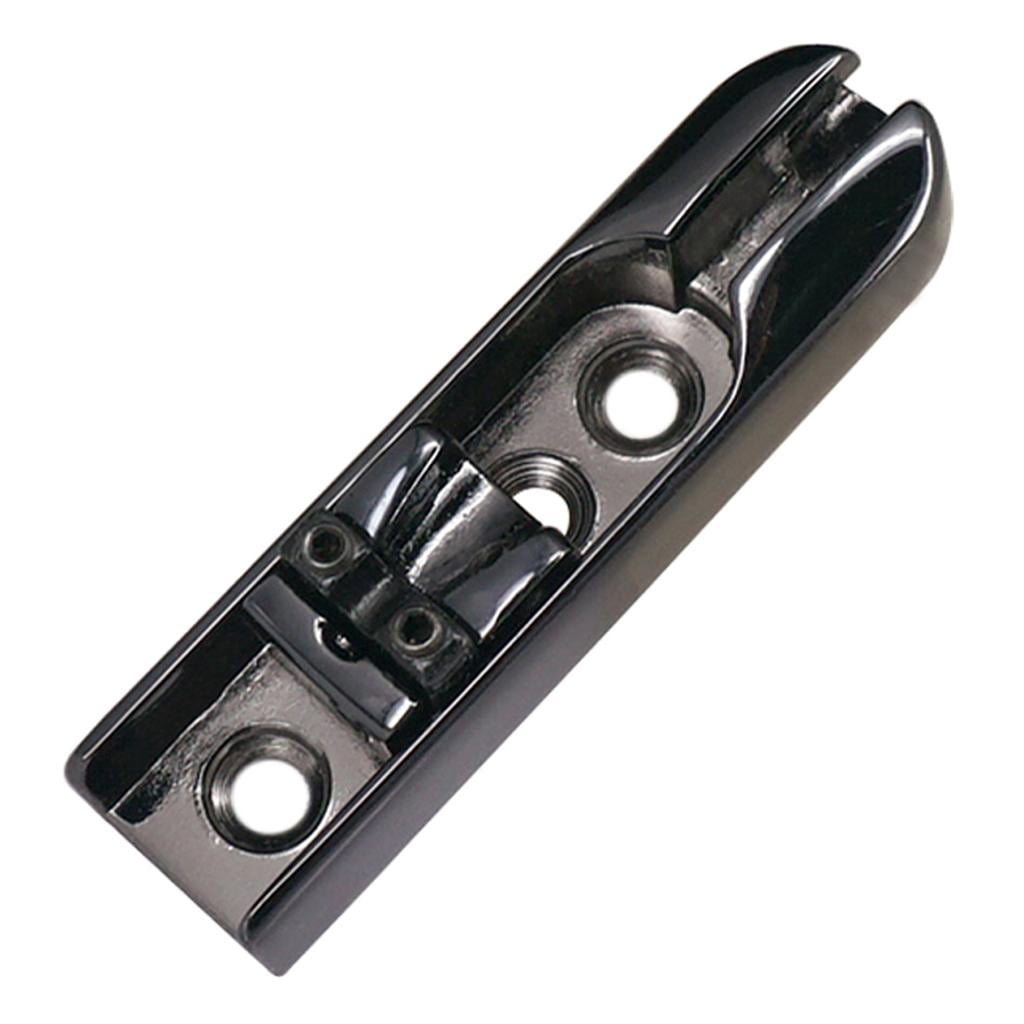 4 Pieces Bass Bridge W/ Screws for 4 String Electric Bass Guitar Accessories - black, 60..7mm