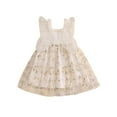 thumbnail image 2 of Aojekbee Toddler Girls Dress Flower Embroidery Butterfly Sleeveless Straps Dress Summer Fashion Casual Princess Dress, 2 of 10