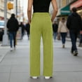 thumbnail image 5 of ClodeEU Womens High Waisted Corduroy Pants With Button,Baggy Casual Wide Leg Trouse With Pockets Yellow,Womens Plus L, 5 of 9