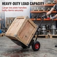thumbnail image 2 of DURAMOXLQ Heavy-Duty Steel Hand Truck Dolly, 330 Lb Capacity with Dual Handles and 10-Inch Rubber Wheels, 2 of 8