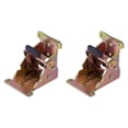 thumbnail image 4 of jifeng 2Pcs Self Lock Hinge Lock Extension Support Accessories Easy to Install Table Leg Hinge Folding Bracket for Worktables Chairs Color zinc, 4 of 9
