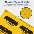 thumbnail image 5 of Avery Rectangle Scalloped Labels, Bright Yellow, 2" x 3", 640ct, 5 of 11