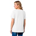 thumbnail image 4 of Woman Within Plus Size Perfect Crewneck Pocket Tee, 4 of 4