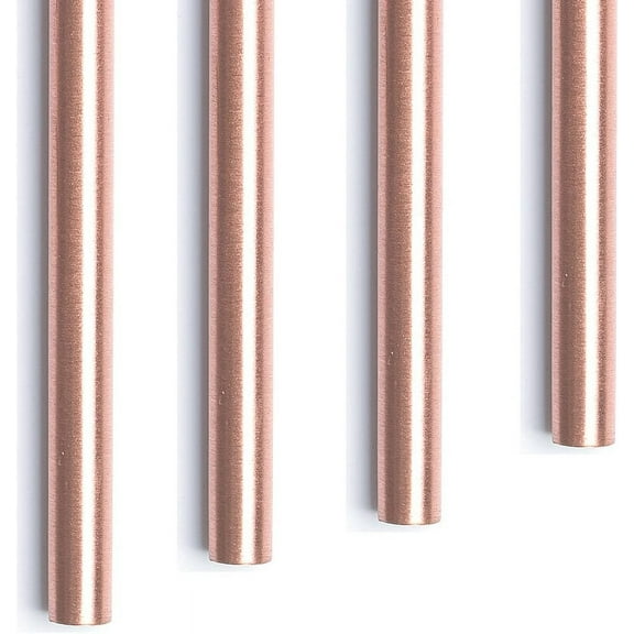 Copper straws - 100% copper drinking straws set of 4 - standard size 6.7' - Best size for your Moscow Mule copper mug - pure premium copper with food safe lacquer to keep the shine.